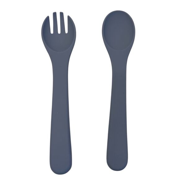 avender Baby Feeding Set 9pc Silicone Suction Plate Bowl Cup Bib Spoon Fork BPA - Picture 6 of 8